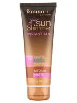 Rimmel Sunshimmer Water Resistant Wash Off Instant Tan - Matte (125ml) - Medium Matte