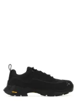 Roa Black Leather And Fabric Katharina Sneakers