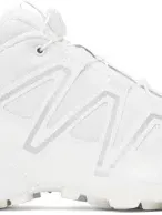 Salomon White Speedcross 3 Sneakers In White / Ftw Silver /