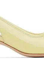 Sandy Liang Yellow Slingback 45 Heels In 790 Butter