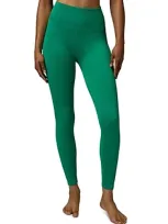 Spiritual Gangster Women's Love Sculpt Ribbed Ankle Leggings In Jade