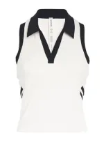 Splits 59 Austin Airweight Polo Top In White