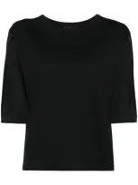 Sport B. By Agnès B. Mix Fabric Top In Black