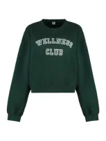 Sporty And Rich Sporty & Rich Cotton Crew-neck Sweatshirt In Green