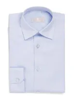 Stefano Ricci Kids' Cotton Shirt In Blue