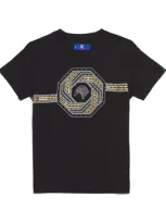 Stefano Ricci Kids' Eagle Logo T-shirt In Black