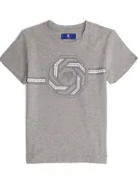 Stefano Ricci Kids' Eagle Logo T-shirt In Grey