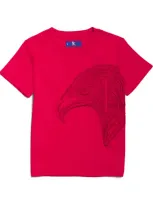 Stefano Ricci Kids' Eagle Logo T-shirt In Red