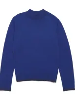 Stefano Ricci Kids' Wool High-neck Sweater In Blue