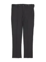 Stefano Ricci Kids' Wool Tailored Trousers In Black