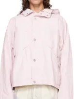 Stone Island Pink Detachable Hood Jacket In V0080 Pink