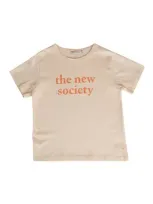 The New Society Babies'  Toddler Girl T-shirt Blush Size 6 Cotton In Pink