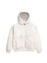 The North Face Unisex Osito Fleece Relaxed Fit Full Zip Hoodie - Little Kid In White Dune