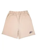 The Sunday Collective Kids' Knit Play Shorts In Khaki