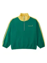 The Sunday Collective Kids' Masters Play Organic Cotton Pullover In Green