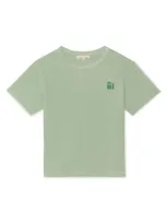 The Sunday Collective Kids' Natural Dye Everyday T-shirt In Honeydew