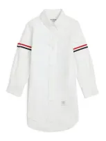 Thom Browne Kids' Oxford Shirt Dress In White