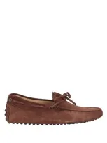 Tod's Man Loafers Cocoa Size 7 Leather In Brown