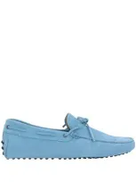 Tod's Man Loafers Sky Blue Size 9 Leather