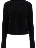 Totême Bed Wool And Cashmere Petite Sweater In Black