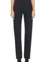 Totême Classic Cut Full Length Straight Leg In Faded Black