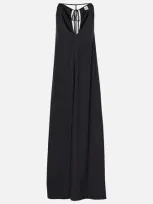 Totême Crêpe Satin Jumpsuit In Black