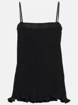 Totême Plissé Top In Black