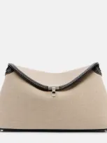 Totême T-lock Clutch Bag In Neutrals