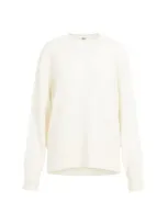 Totême Crewneck Pullover In White