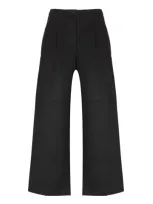 Totême Trousers In Black