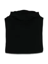 Totême Wool Hooded Bib In Black