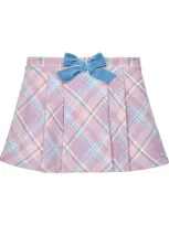 Trotters Kids' Check Penelope Skirt In Pink