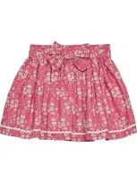 Trotters Kids' Cotton Capel Skirt In Pink