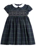 Trotters Kids' Cotton Charlotte Dress In Navy