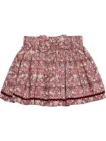 Trotters Kids' Cotton Liberty Print Skirt In Red