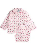 Trotters Kids' Cotton Rosa Print Pyjamas In Pink