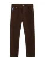 Trotters Kids' Stretch-cotton Jake Jeans In Brown