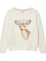 Trotters Kids' Wool-blend Dasher Sweater In White