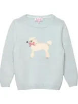 Trotters Kids' Wool-blend Poodle Peggy Sweater In Blue