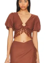 Tularosa Lexi Top In Chocolate