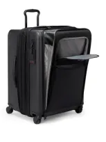 Tumi Medium Alpha Hybrid Suitcase In Black