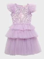 Tutu Du Monde Kids' Girl's Mirror Ball Tiered Tutu Dress In Lilac Thistle