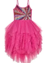 Tutu Du Monde Kids' Magical Spectrum Tutu Party Dress In Super Pink