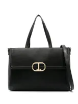 Twinset Brera Tote Bag In Black