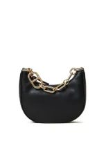 Twinset Mini Croissant Tote Bag In Black