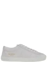 Valentino Garavani Garavani Cityplanet Lace-up Sneakers In White