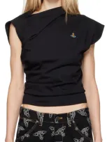 Vivienne Westwood Black Hebo T-shirt In N401 Black