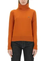 Vivienne Westwood Turtleneck Jersey Giulia In Orange