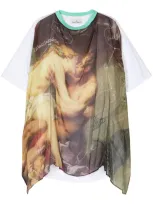 Vivienne Westwood White Kiss Swing T-shirt In Neutrals