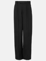 Wardrobe.nyc Wardrobe. Nyc X Rhw Web Wool Wide-leg Pants In Black